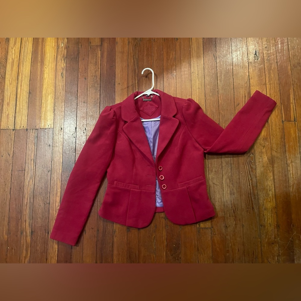 JouJou Pink wool blazer. Size Medium.